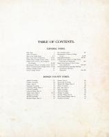Table of Contents, Dodge County 1905